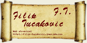 Filip Tucaković vizit kartica